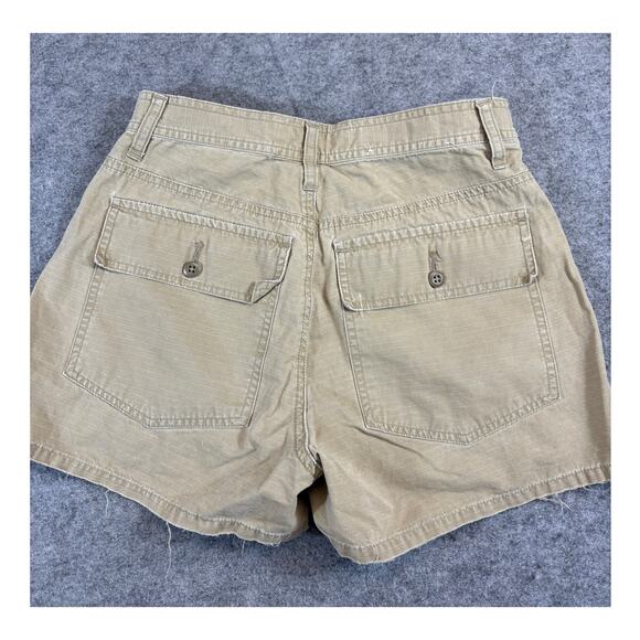 VINTAGE Y2K Abercrombie & Fitch Shorts Womens Sz 2 Khaki Ripstop Utility Safari - Picture 2 of 8